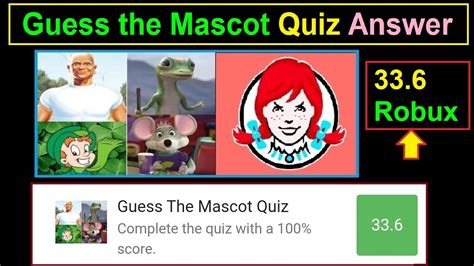 The elusive mascot answer key